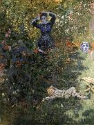 Claude Monet Camille and Jean Monet in the Garden at Argenteuil France oil painting artist